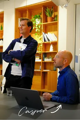 Team members collaborating in office